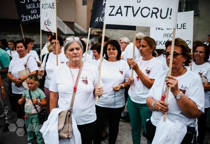 Prosvjed podrške Enisi Klepo u Jablanici  - Prosvjedna šetnja u Jablanici: 